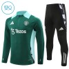Manchester United Barn Trenings Collegegenser 2024-25 Kvart-Zip Grønn Manchester United Barn Trenings Collegegenser 2024-25 Kvart-Zip Grønn